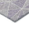 Purple Lilac And Silver Geometric Washable Indoor Outdoor Area Rug - 4 of 4