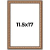 PosterPalooza | Slim Profile Gold Picture Frame - UV Acrylic, Foam Board Backing, Hanging Hardware - 2 of 4