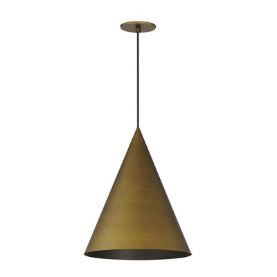 ET2 Lighting Pitch 1 - Light Pendant in  Antique Brass