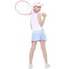 Kids Girls Tennis Golf Dress Outfit Sleeveless Dress with Pockets Athletic Skorts and Polo Tank Top Sets - 3 of 4