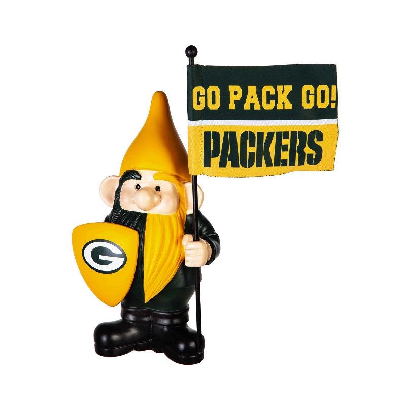 Evergreen Green Bay Packers, Flag Holder Gnome, 1 of 8