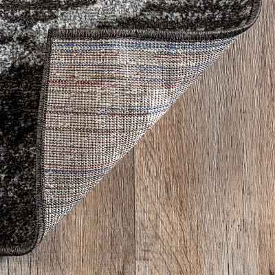 Thigpen Modern Crisscross Lines Area Rug, 3' x 5', Dark Grey