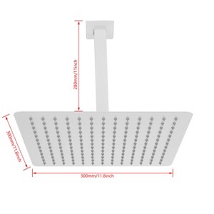 Rain Shower HeadLarge Rainfall Shower Head Made of 304 Stainless Steel - Perfect Replacement For Your Bathroom Showerhead - 1 of 4