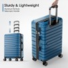 SKONYON 3-Piece Hardshell Luggage Set (20", 24", 28") –  PC+ABS, TSA-Approved Lock, Spinner Wheels & YKK Zippers - 2 of 4