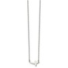 Chisel Stainless Steel Polished Sideways Cross on an 18" Cable Chain Necklace - 4 of 4