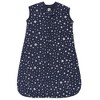 Hudson Baby Premium Quilted Sleeveless Sleeping Bag and Wearable Blanket, Metallic Stars - 2 of 3