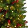 Nearly Natural 5-ft Colorado Aspen Pre-Lit Artificial Porch Christmas Tree with 200 LED lights - 3 of 4