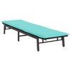 vidaXL Sun Lounger with Cushion Black Poly Rattan - 4 of 4