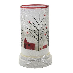 Stony Creek 8.25 In Clearly Winter Hurrican Pre-Lit , Cardinal Barn (1PC) - 1 of 4