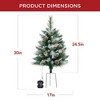 Best Choice Products Set of 2 24.5in Outdoor Pathway Christmas Trees Decor w/ LED Lights - 2 of 4