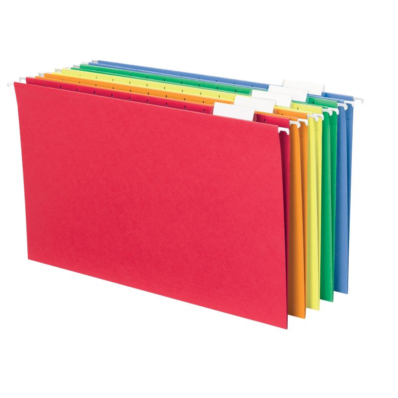 Smead Hanging File Folder with Tab, 1/5-Cut Adjustable Tab, Legal Size, 25 per Box, 4 of 9
