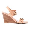 New York & Company Velma Women's 2 Band Buckle Wedge - 2 of 4