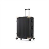 BEAFUP 3-Piece PC+Aluminum Frame Luggage Set with Password Lock - 20", 24", 28" Stylish Suitcases for Travel, Black - 2 of 4