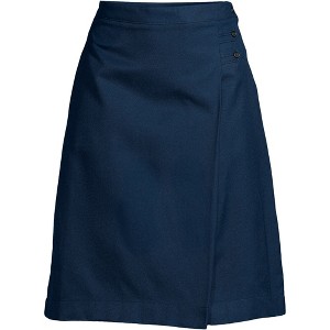 Lands' End Lands' End School Uniform Women's Solid A-line Skirt Below the Knee - 1 of 2