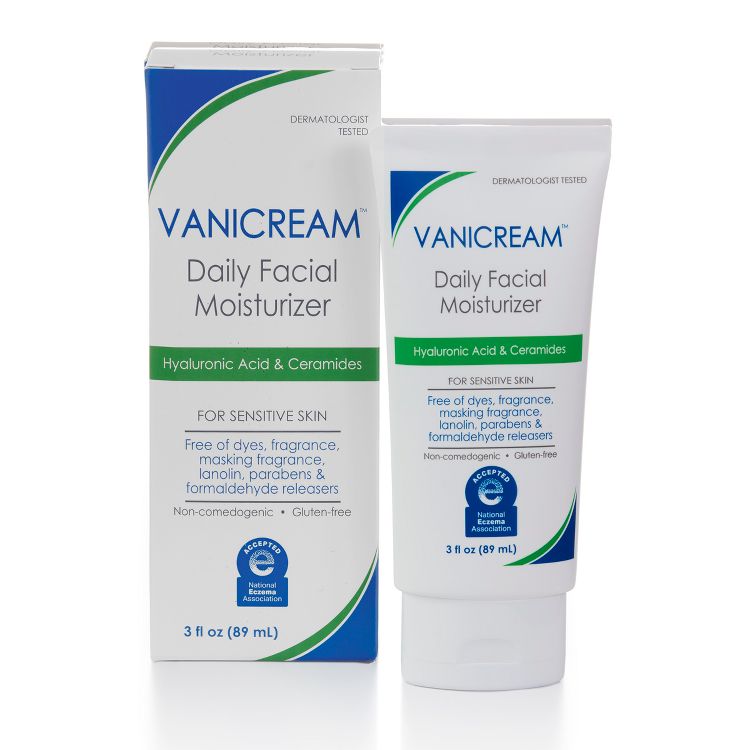 Vanicream Daily Facial Moisturizer with Hyaluronic Acid &#38; Ceramides for Sensitive Skin - Unscented - 3 fl oz, 1 of 9