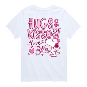 Boys' - Peanuts - Hugs And Kisses Belle Short Sleeve Graphic T-Shirt - 1 of 4