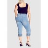 Avenue Women's Plus Size Lola Detail Jean - 3 of 4