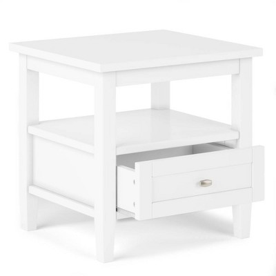 20" Norfolk End Table White - WyndenHall