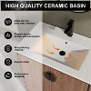 NicBex 24/30"Freestanding Bathroom Vanity with/whitout Top Ceramic Sink,Chic Bathroom Storage Cabinet with 2 Soft Closing Door,1.38"Pre-drilled Faucet - 2 of 4