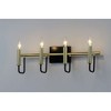Maxim Lighting Sullivan 4 - Light Vanity in  Black/Gold - 4 of 4
