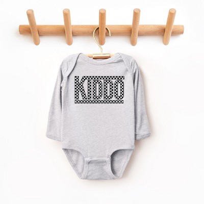 The Juniper Shop Kiddo Checkered Baby Long Sleeve Bodysuit