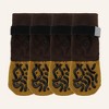 Unique Bargains Non-Slip Dog Socks with Reflective Adjustable Tapes Brown 4 Pcs - 4 of 4