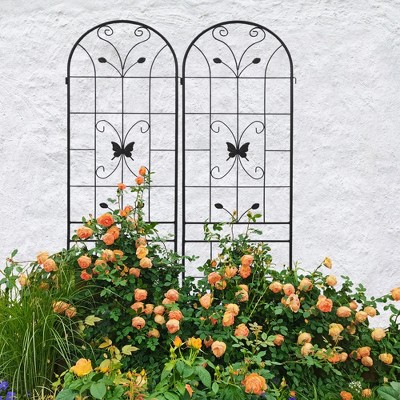 NicBex Cucumber Trellis Plant Trellis, Rustproof Tomato Trellis with Butterfly Pattern Garden Trellis