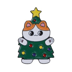 Unique Bargains Christmas Brooches Series 1# Gift Box Alloy Dripping Wax Red Green 1 Pc - 1 of 4