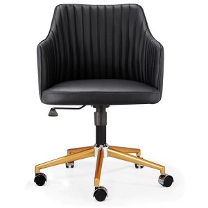 Meelano Flock Vegan Leather Adjustable Task Chair - 1 of 4
