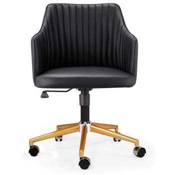 Meelano Flock Vegan Leather Adjustable Task Chair