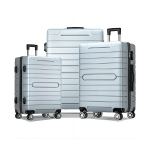 SUGIFT 3-Piece Nested Spinner Suitcase Luggage Set with TSA Lock - 1 of 4