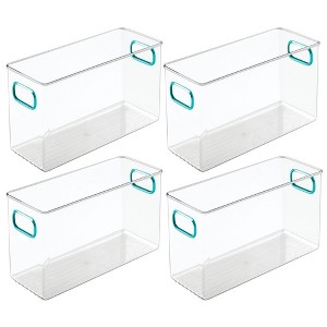 mDesign Plastic Kitchen Food Storage Organizer Bin, 4 Pack - 1 of 4