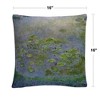Monet  16 X 16 Decorative Throw Pillow by Trademark Fine Art - 4 of 4