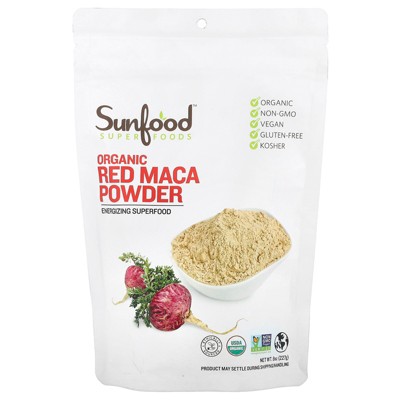 Sunfood Organic Red Maca Powder, 8 oz (227 g)