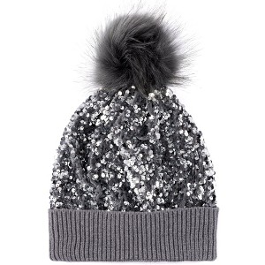 Shiraleah Fiesta Sequin Hat, Silver - FINAL SALE ONLY - 1 of 4