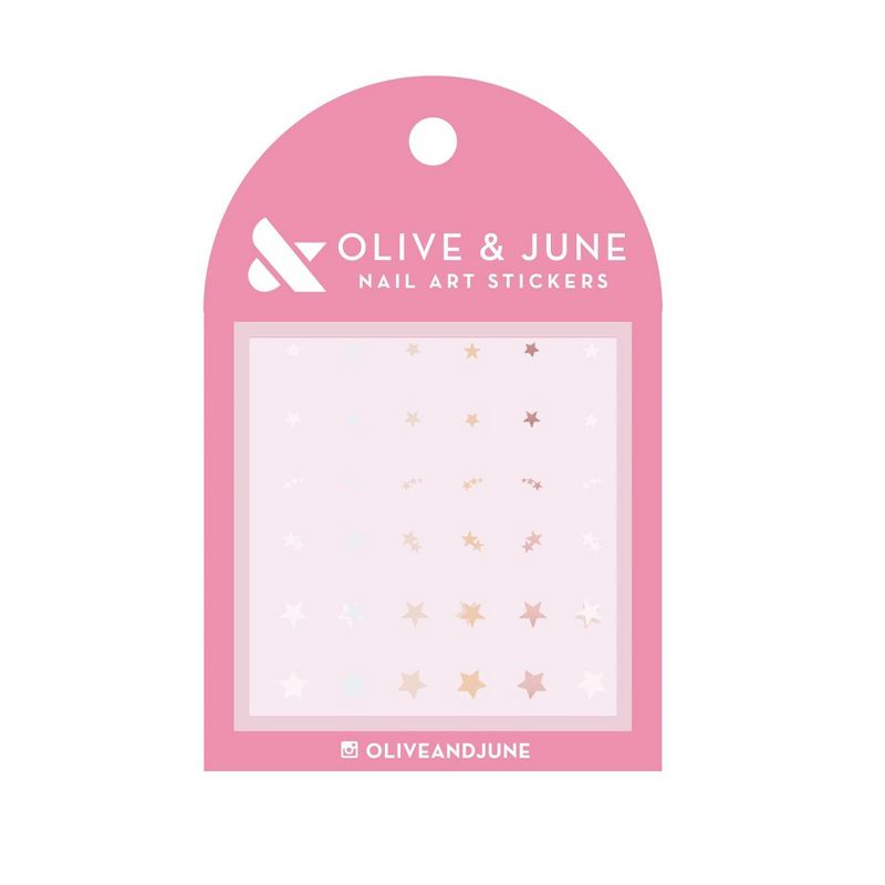 Olive &#38; June Nail Art Stickers - Shimmery Stars, 1 of 6