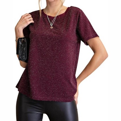 Women's Foggy Foil Contrast Top - KORI