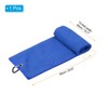 Unique Bargains Super Absorbent Waffle Pattern Tri-Fold Microfiber Golf Towels with D Clips - 2 of 4