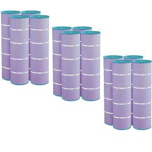 Hurricane 12 Pack HF7487-04P Platinum Purple Spa Filter Cartridge for PA100N, Unicel C-7487, Filbur FC-1270, Super-Star-Clear C4000, SwimClear C4020 - 1 of 4