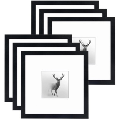 Americanflat 8" x 8" Picture Frames for Grid Gallery - Black