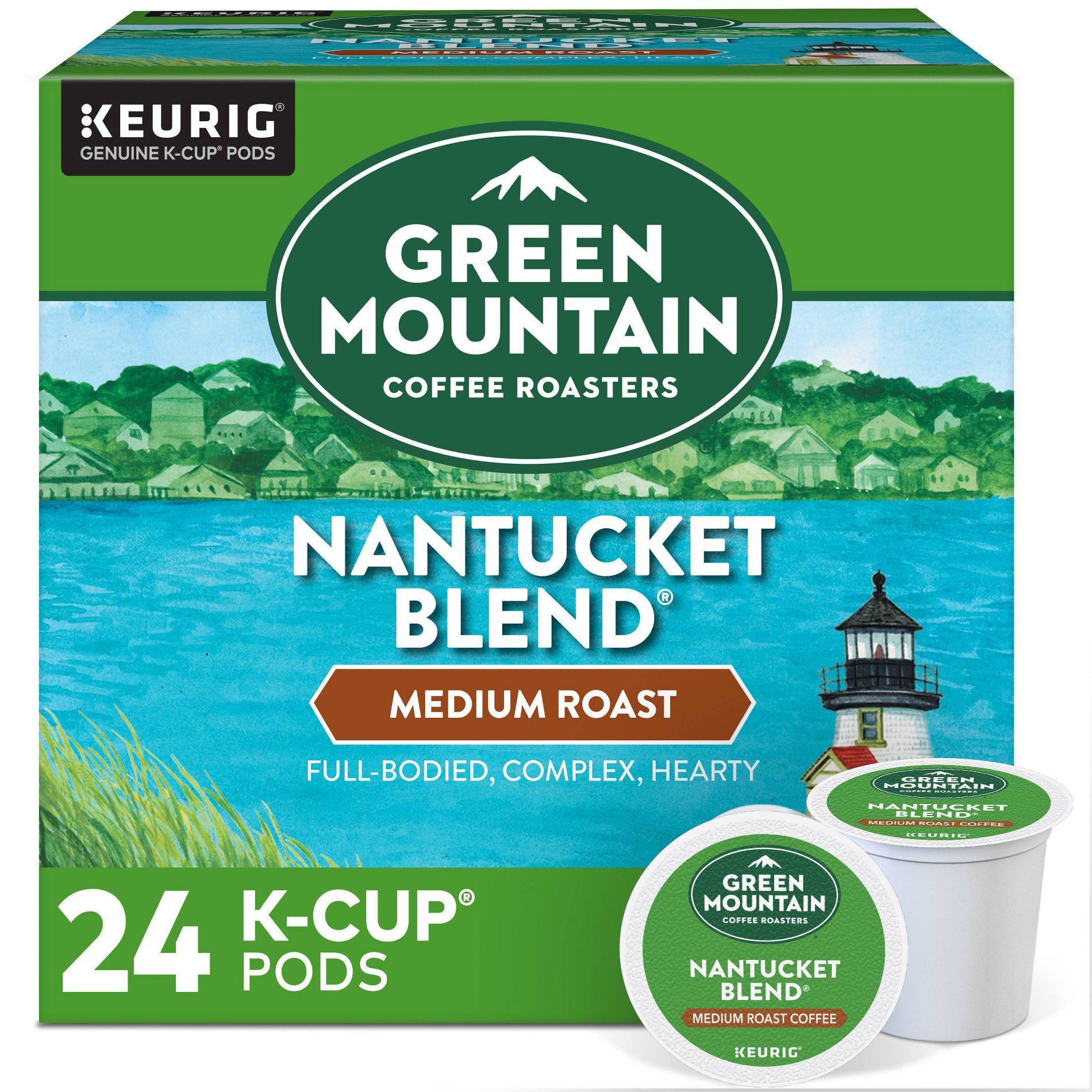 Green Mountain Coffee Nantucket Blend Keurig K-Cup Coffee Pods - Medium Roast - 24ct
