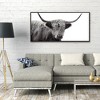 24.5" x 48.5" Highland Cow Framed Wall Canvas Black/White - Threshold™ - image 4 of 4
