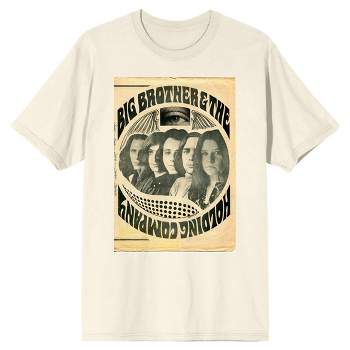 Big Brother & Holding Co. Band Group Photo Men's Natural Short Sleeve Tee