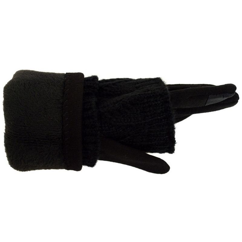Women's Double Layer Knitted Touch Screen Winter Gloves, 2 of 6