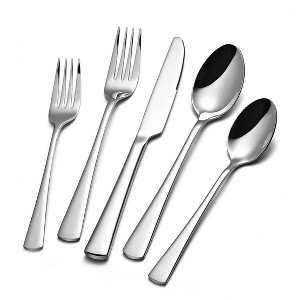 Itopfox 40-Piece Stainless Steel Flatware Set for 8, Mirror Finish Cutlery Set Dishwasher Safe for Home, Restaurant, Wedding, Party - 1 of 4