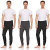 Mens Thermal Long John Pants - Thermal Bottom Base Layer- Lightweight Thermal Underwear Mens, Pack of 3 - 2 of 4