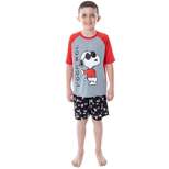 Peanuts Boys' Joe Cool Snoopy Pajamas Shirt And Shorts Sleepwear Set