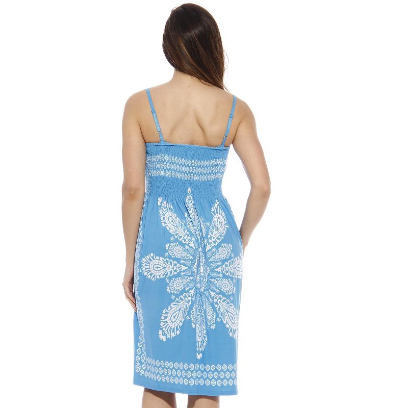 Just Love Summer Dresses for Women - Placement Print Smocked  Sundresses, 3 of 4