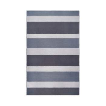 Modern Classic Coastal Stripes Indoor/ Outdoor Area Rug by Blue Nile Mills