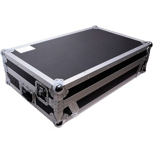 ProX Flight-Style Road Case for Pioneer DDJ-FLX10 or AlphaTheta DDJ-GRV6 DJ Controller With Sliding Laptop Shelf, 1U Rack Space & Wheels Black - 1 of 4
